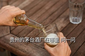 貴州的茅臺(tái)酒廠在哪里 問(wèn)一問(wèn)