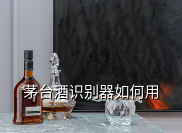 茅臺(tái)酒識(shí)別器如何用