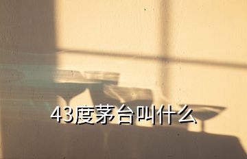 43度茅臺叫什么