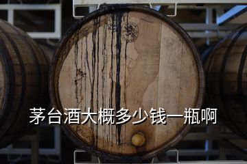 茅臺(tái)酒大概多少錢一瓶啊