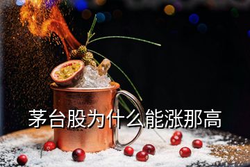 茅臺股為什么能漲那高