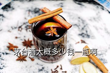 茅臺(tái)酒大概多少錢(qián)一瓶啊