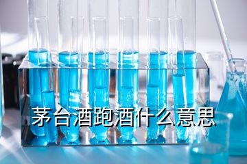 茅臺(tái)酒跑酒什么意思