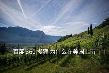 百度 360 搜狐 為什么在美國上市