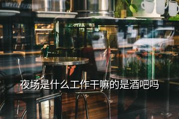 夜場(chǎng)是什么工作干嘛的是酒吧嗎