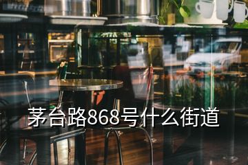 茅臺(tái)路868號(hào)什么街道