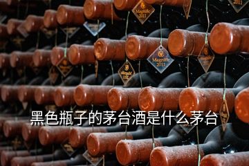 黑色瓶子的茅臺(tái)酒是什么茅臺(tái)