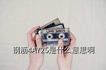 鋼筋4AY25是什么意思啊