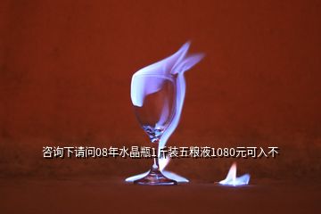 咨詢下請(qǐng)問08年水晶瓶1斤裝五糧液1080元可入不