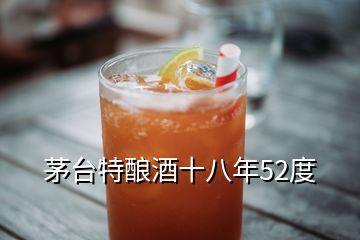 茅臺(tái)特釀酒十八年52度