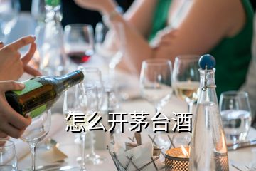 怎么開茅臺酒