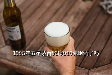 1995年五星茅臺(tái)53度910克跑酒了嗎