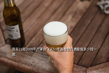 我有12瓶2009年產(chǎn)茅臺飛天53度醬香型白酒能值多少錢一瓶