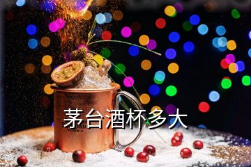 茅臺(tái)酒杯多大