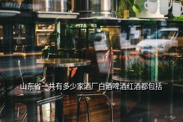 山東省一共有多少家酒廠白酒啤酒紅酒都包括