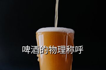 啤酒的物理稱呼