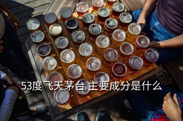 53度飛天茅臺 主要成分是什么