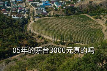 05年的茅臺3000元真的嗎