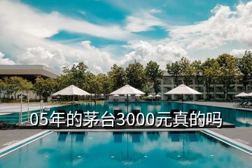 05年的茅臺3000元真的嗎