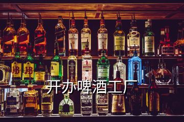 開辦啤酒工廠