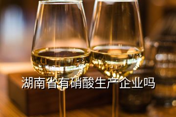 湖南省有硝酸生產(chǎn)企業(yè)嗎