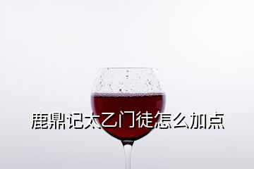 鹿鼎記太乙門徒怎么加點