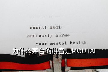 為什么茅臺的拼音是MOUTAI