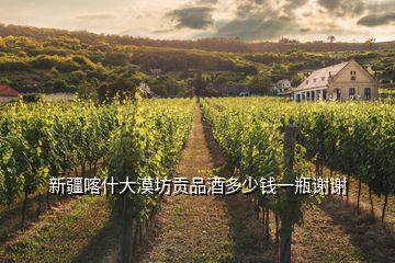 新疆喀什大漠坊貢品酒多少錢(qián)一瓶謝謝