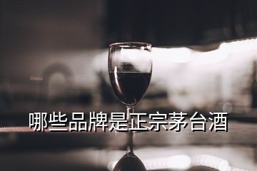 哪些品牌是正宗茅臺酒