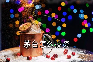 茅臺(tái)怎么投資