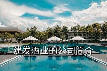 建發(fā)酒業(yè)的公司簡介