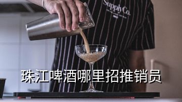 珠江啤酒哪里招推銷員