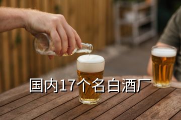 國內(nèi)17個(gè)名白酒廠