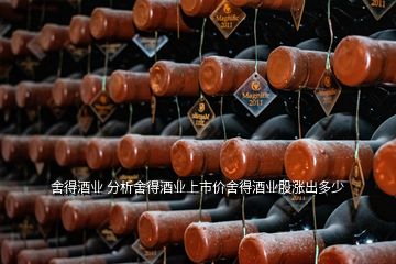 舍得酒業(yè) 分析舍得酒業(yè)上市價舍得酒業(yè)股漲出多少