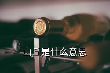 山丘是什么意思