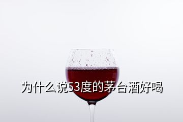 為什么說53度的茅臺(tái)酒好喝