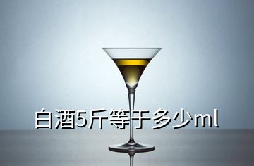 白酒5斤等于多少ml