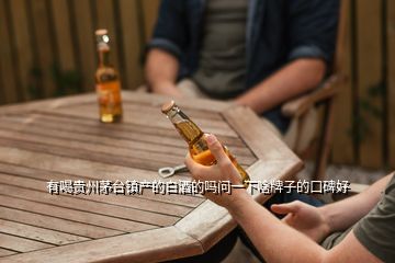 有喝貴州茅臺(tái)鎮(zhèn)產(chǎn)的白酒的嗎問(wèn)一下啥牌子的口碑好