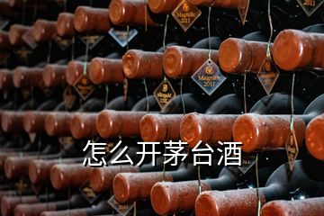 怎么開(kāi)茅臺(tái)酒