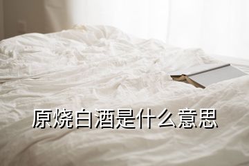 原燒白酒是什么意思