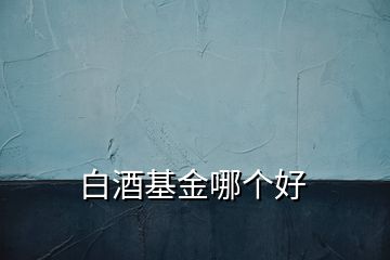 白酒基金哪個(gè)好