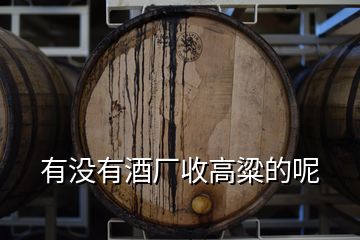 有沒(méi)有酒廠收高粱的呢