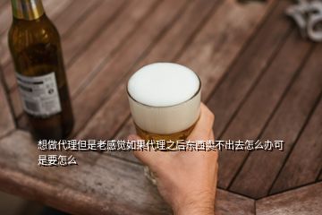 想做代理但是老感覺如果代理之后東西賣不出去怎么辦可是要怎么