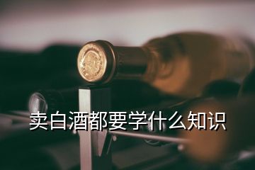 賣白酒都要學(xué)什么知識