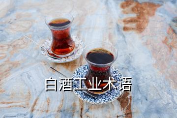 白酒工業(yè)術(shù)語(yǔ)