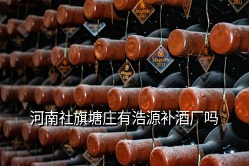 河南社旗塘莊有浩源補酒廠嗎