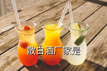 散白酒廠家是