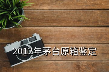 2012年茅臺(tái)原箱鑒定