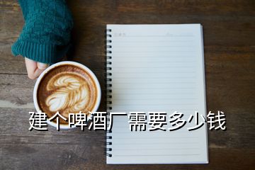 建個(gè)啤酒廠需要多少錢