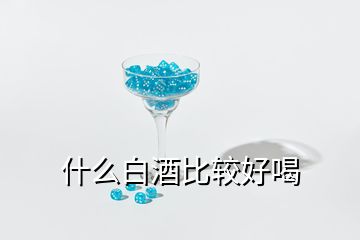 什么白酒比較好喝